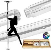 Professional Dancing Pole Kit Static & Spinning for Pole Fitness and Dance Routines, Suitable for Dance Beginners, Exercisers, and Athletes