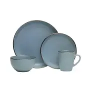 Pfaltzgraff Dinnerware 16-Piece Stoneware Dishwasher+Microwave Safe Blue (4-Set)