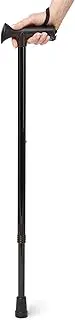 SurgiPack 1284 Walking Stick Pearlised Aluminium Adjustable, Black
