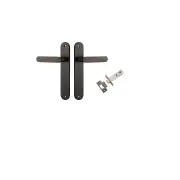 Bronte Lever Oval Backplate Passage Kit Signature Brass