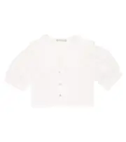 [The New Society] The New Society Antonella embroidered cotton blouse Y 4 white