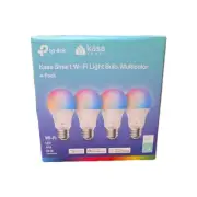 TP-Link Kasa Smart Multicolor Full Color Changing Wi-Fi LED Bulbs 4 Pack'A2'
