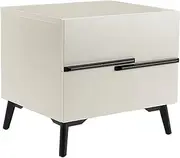 Nightstand Black Bedroom Bedside Table Storage Home Bedside Table Drawer White Storage Bedside Table Table (Color : White)