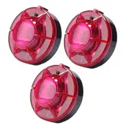 3Pcs Emergency LED Road Flare Kit, LED Bright Roadside Beacons with Magnetic Base Flashing or Steady Red Lights