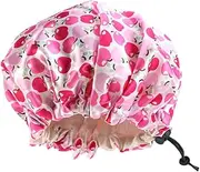 AUTSUPPL 5pcs Kids Silk Bonnet for Sleeping Satin Elastic Shower Cap Hair Protection Hat for Girls Boys