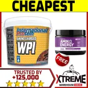 INTERNATIONAL PROTEIN AMINO CHARGED WPI 3kg TRIPLE // WHEY PROTEIN ISOLATE &&