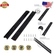 20 Inch Full Extension Ball Bearing Drawer Slides - Silent & Rust-Resistant