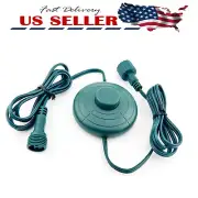 New Christmas Tree LED Power Cord Foot Switch Control Raintight 5/8inch Plug 6Ft