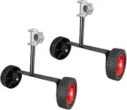 Abaodam 2Pcs Lawn Mower Support Wheels Durable Auxiliary Wheels for String Trimmer and Trimmer Lightweight and Stable Support Frame Fit for Gas and Electric Brushcutters