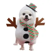 Pet Dog Christmas Snowman Costume