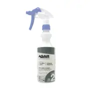 Agar Spray & Wipe Bottle with Trigger Dilution Guide & Safety Info 500ml