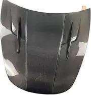hood scoops for cars， Carbon Fiber Car Front Bonnet Engine Hood Vent Cover Compatible For Tesla Model 3 2018 2019 2020 2021 2022 2023(Left 2)