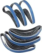 5Pcs 25 * 762mm Abrasive Sanding Belts for Air Belt Sander Aluminium Oxide Grinder Belt for Metal Grinding Grit 60 80 120 (Grit : 120)