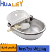 Stainless Water Trough Bowl Automatic Drinking Dog Horse Chicken Auto Fill