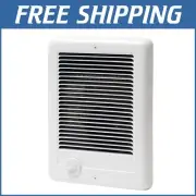 Com-Pak White Electric Wall Heater with Adjustable Thermostat - 2000W Power