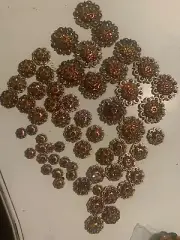 rhinestone western concho set volcano rhinestone