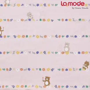 【La mode】環保印染100%精梳棉兩用被床包組-熊麻吉花園+熊麻吉兩用抱枕毯(單人)
