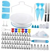 112Pcs Cake Decorating Supplies Kit, Included Cake Turntable, Cake 112 set