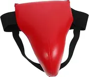 Kisangel ing Crotch Protector Groin Male Cricket Abdominal Guard Crotch Guard Shin Karate Protection Ankle Warmers Guards Gear Breathable Crotch Guard Abs Engineering Plastics Red