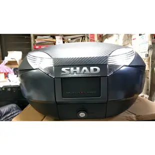 SHAD SH48 深黑 行李箱 48公升 漢堡箱 機車後行李箱 後置物箱 含靠背 環島旅遊 可單賣後靠背