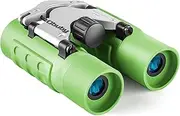 Obuby Real Binoculars for Kids Gifts for 3-12 Years Boys Girls 8x21 High-Resolution Optics Mini Compact Binocular Toys Shockproof Folding Small Telescope for Bird Watching,Travel, Camping, Light Green