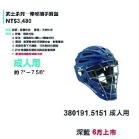 在飛比找Yahoo!奇摩拍賣優惠-好鏢射射~~MIZUNO 美津濃 武士系列-棒球捕手頭盔 (