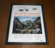 1964 SINCLAIR OIL & NEW YORK METS FRAMED AD PRINT