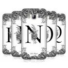 OFFICIAL NATURE MAGICK B & W FLORAL MONOGRAM 2 GEL CASE FOR SAMSUNG PHONES 3