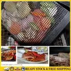 Non-stick BBQ Grill Mesh Bag Barbecue Baking Picnic Kitchen Tools (27X22cm) .