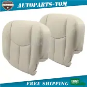 For 2003-2006 Chevy Tahoe Suburban Front Bottom Leather Seat Cover Light Tan 522