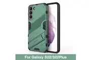 For Galaxy S22 Ultra 5G Stand Case Protector Shockproof Heavy Duty Cover-For Galaxy S22 Ultra-Green