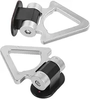 EXAOMBLE 2pcs Triangle Tow Hook Sticker for Car Bumper Decoration Durable Auto Hook Decal Fit for Vehicle Exterior Easy Adhesive Installation for Car Enthusiasts