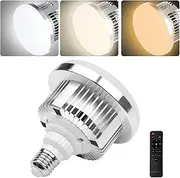 Abeststudio 2X 85W Photography Light Bulb 3200-5500K Dimmable Tricolor LED Bulbs with 2.4G Remote Control for Softbox Bulb in E27/26 Socket for Photography Photo Video Studio Lighting