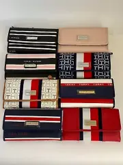 Tommy Hilfiger Wallet Trifold Clutch Logo Women’s Organizer Wallets NWT