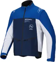 Alpinestars Lite-Dura Softshell, textile jacket , color: Blue/Dark Blue/White , size: L