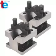 2Pcs 2-3/8 x 2-3/8 x 2 Inch V Block & Clamp Multi-use Gauge Gage Machinist Tool
