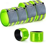Xeiophoy 2PACKS Reflective Bands for Men and Women, High Visibility Night Running Gear Adjustable Running Lights for Runners Walkers, Reflector Tape Providing High Visibility Safety Apparel