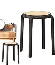 Stackable Stools for Adults, Dining Seating, Stacking Round, PP Space Saving Design, Classroom Chairs, Stools for Home, Restaurant Use, Compact and Practical Seating, Sturdy