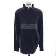 Travis Mathew Book Club Black Gray Long Sleeve Quarter Zip Pullover Mens XXL