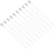 IWOWHERO 10pcs Superfine Beading Needles Straight Thread Needles for Jewelry Making Craft Projects for Necklace Bracelet Embroidery