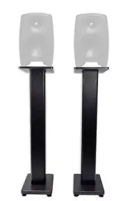 (2) Rockville 36” Studio Monitor Speaker Stands For Genelec M040 Monitors