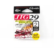 Gamakatsu 67062 Single Hook Jig 29 Red Size 2 , 9 Per Pack (2497)