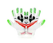 Joker Football Receiver Gloves Sticky Tacky Pro Grip FlexFit Sports Youth Medium