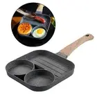 Egg Frying Pan Non Stick Burger Steak Bacon Sausage Cooker Pan for Gas Stove