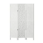 Artiss Clover Room Divider Screen Privacy Wood Dividers Stand 3 Panel White