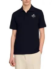 Sandro Cross Patch Polo Shirt