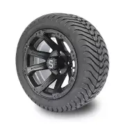 4 x Regar NERO 12'' Golf Cart Alloy Wheels and Tyres