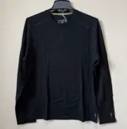Smartwool Unisex Thermal Crewneck Merino Wool Base Layer Top Relaxed Fit Black