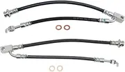 TRQ Brake Hose Set Compatible with 2011-2013 INFINITI QX56 2014-2022 QX80 2018-2022 Nissan Armada