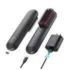 Porta Cordless Hair Straightener Brush, Portable Mini Straightening Black